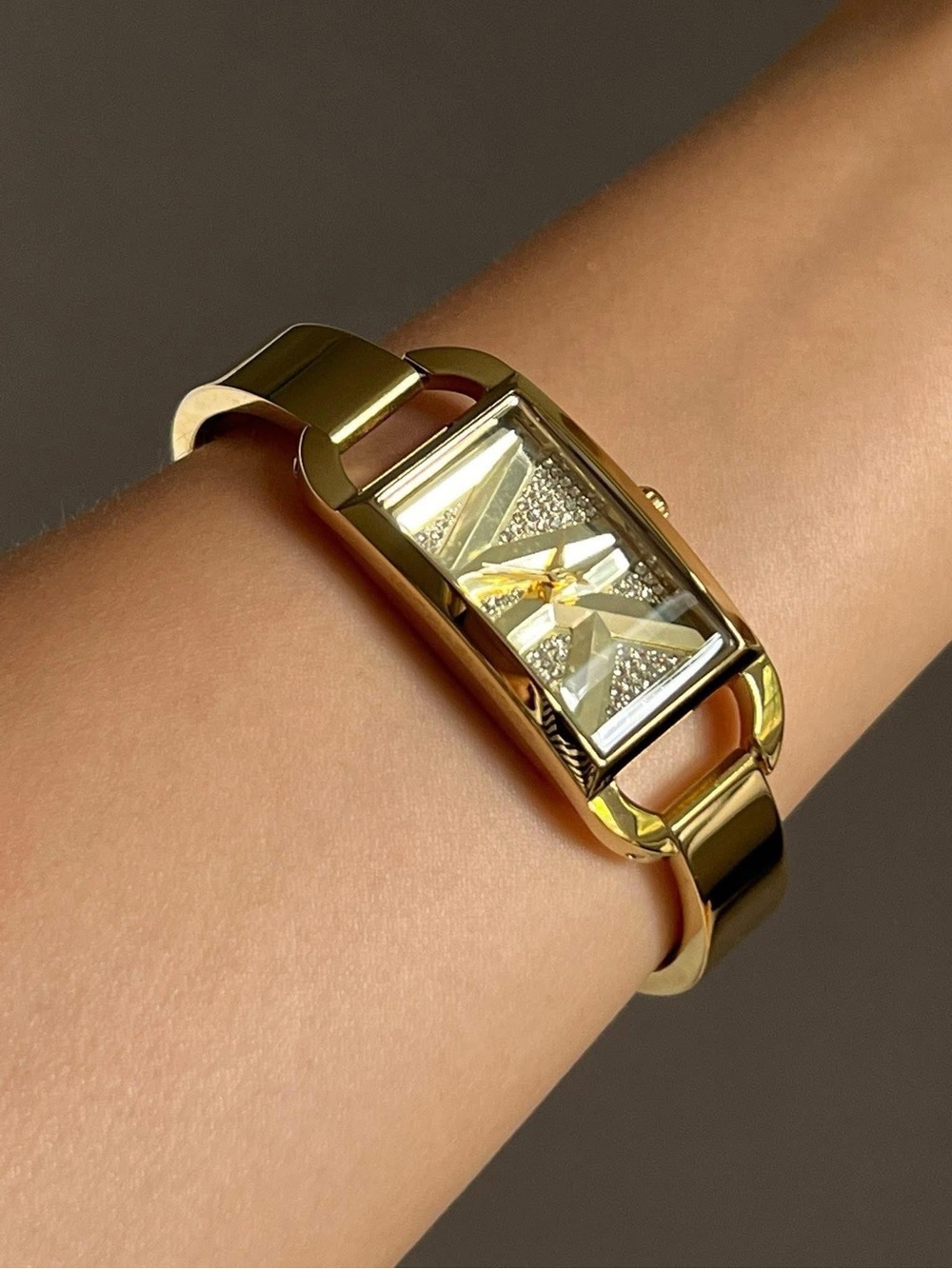 MK4840- Michael Kors Women’s Mini Empire Pavé Gold-Tone Bangle Watch